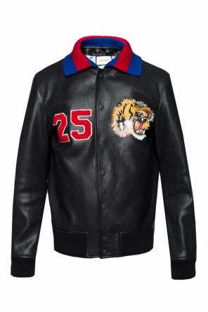 Leather bomber jacket, zdjęcie 1 Leather bomber jacket od Gucci